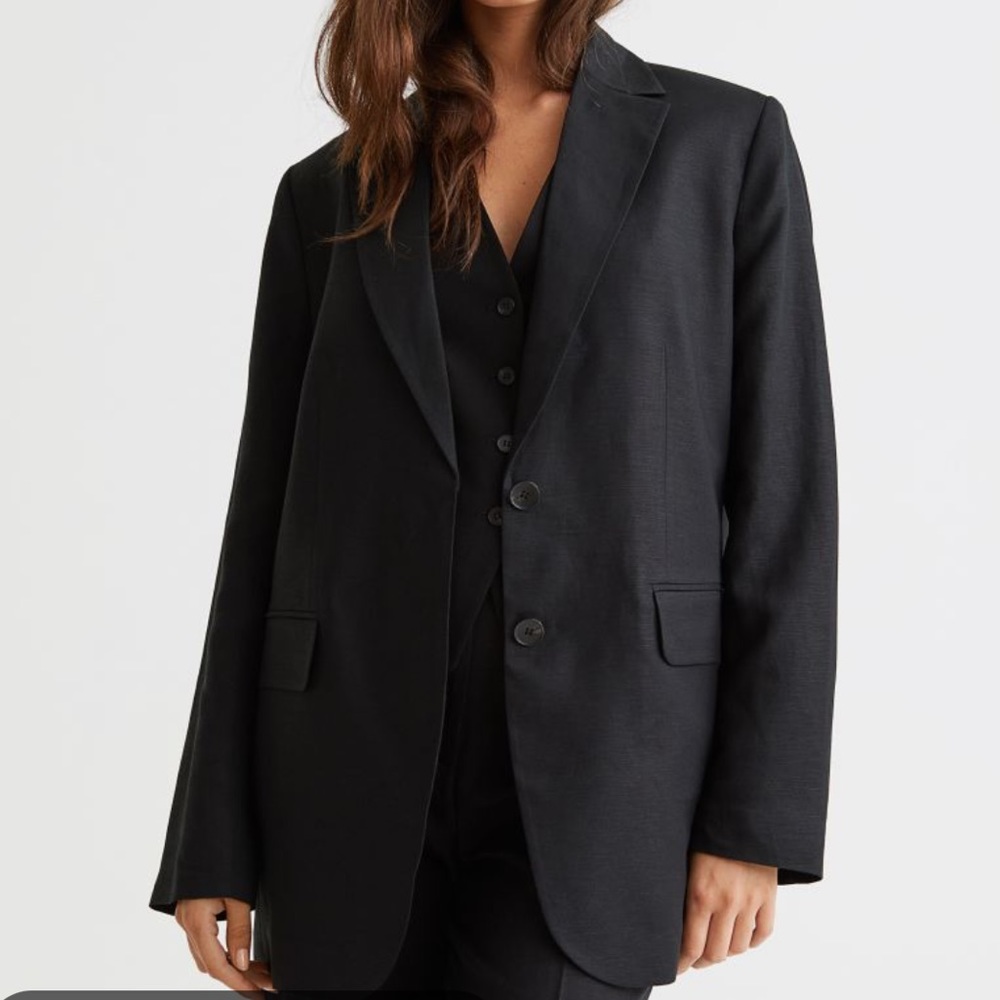 H&M Oversized Blazer black XS